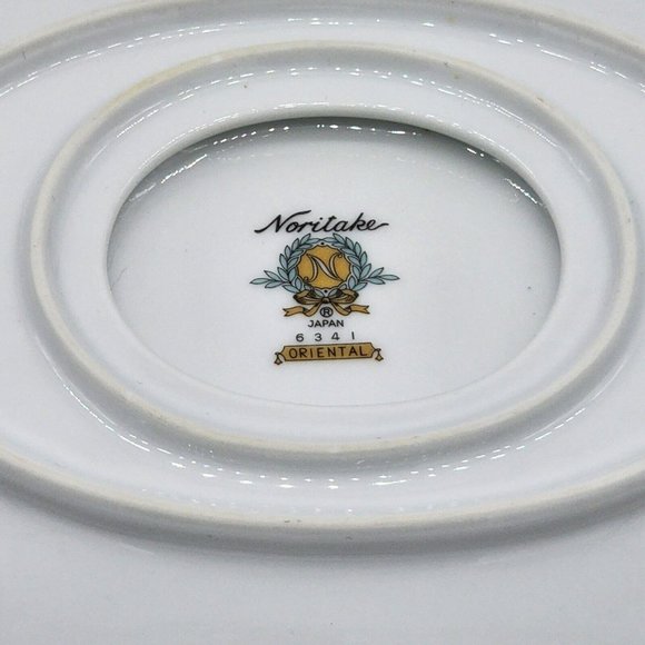 Vintage Noritake Gravy Boat with Attached Underplate Oriental #6341 - Picture 6 of 6